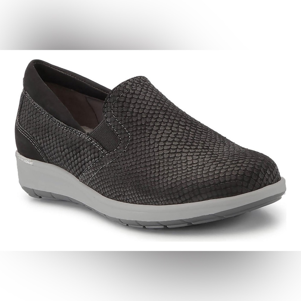 Ros Hommerson Orleans Men’s Matte Black Snake/Nubuck size 13 slip-on comfortable